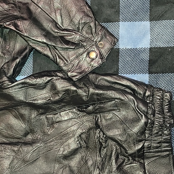 Vintage. 90s. Milan Leather. Patchwork leather. Heavyweight w/lining. Size 3x - Picture 6 of 16